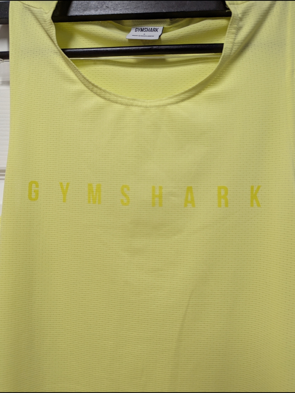 Gymshark Women's Yellow Performance Tank Top - Picture 3 of 7